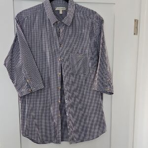 Classic Black and White Checkered Men's Shirt